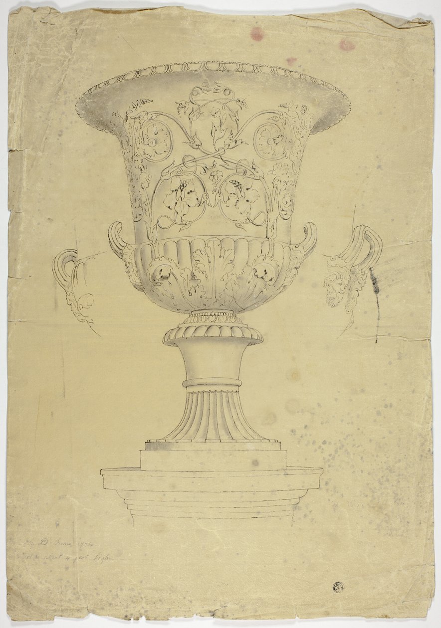 Antieke monumentale vaas door John Downman