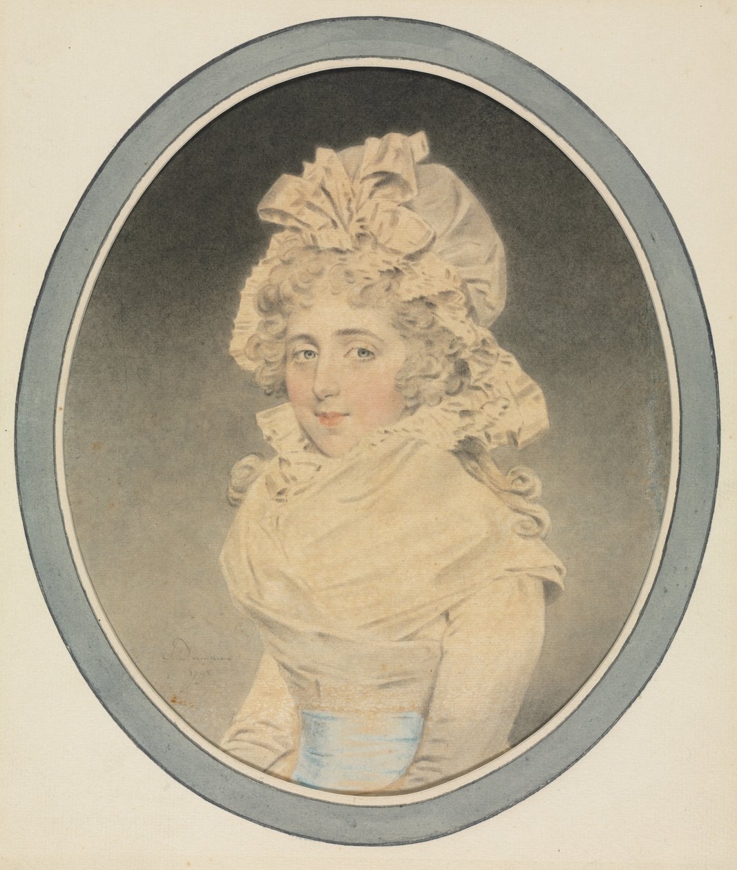 Lady Caroline Wrottesley, 1792 door John Downman