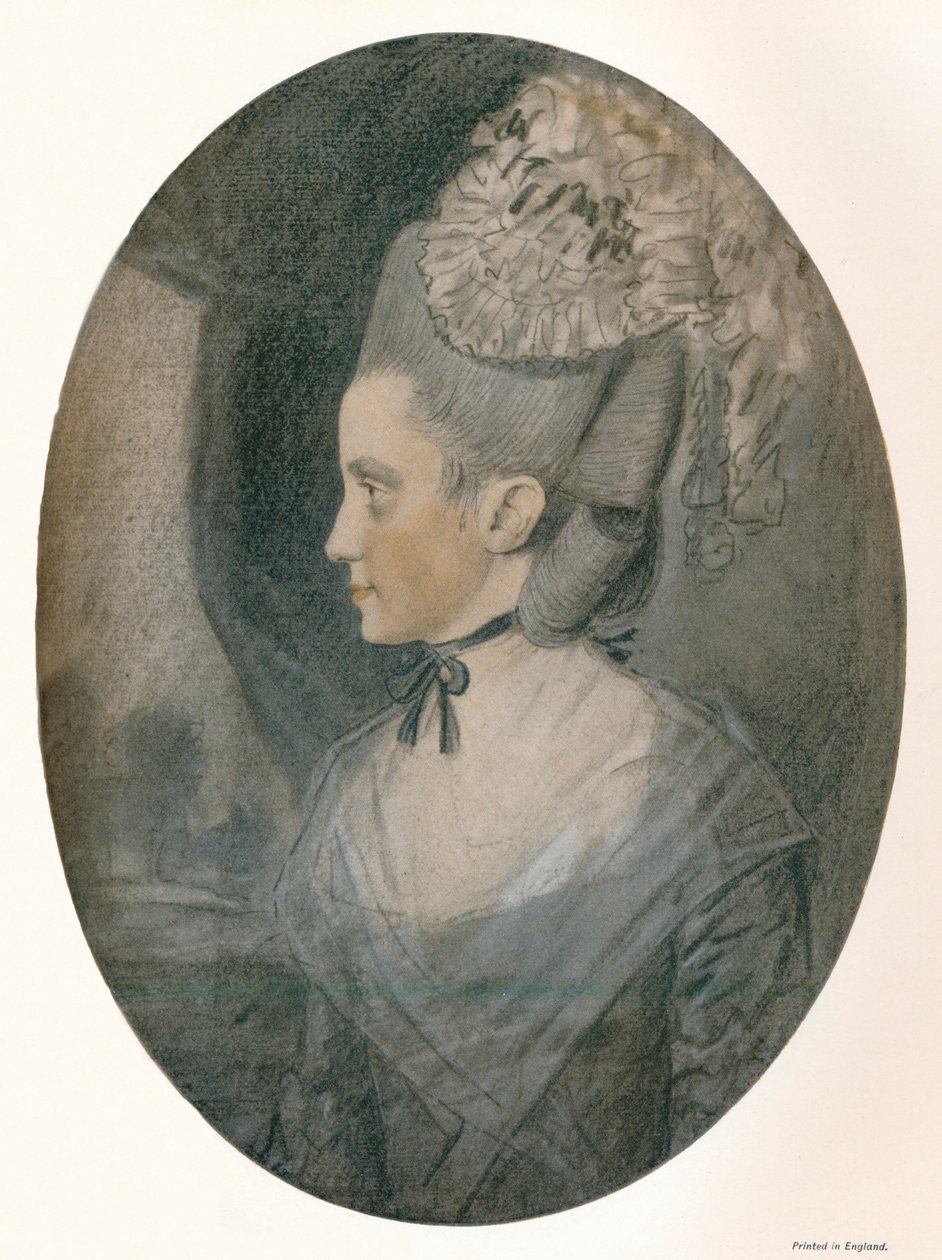 Mevrouw John Mortlock Nee Harrison, c1780 door John Downman