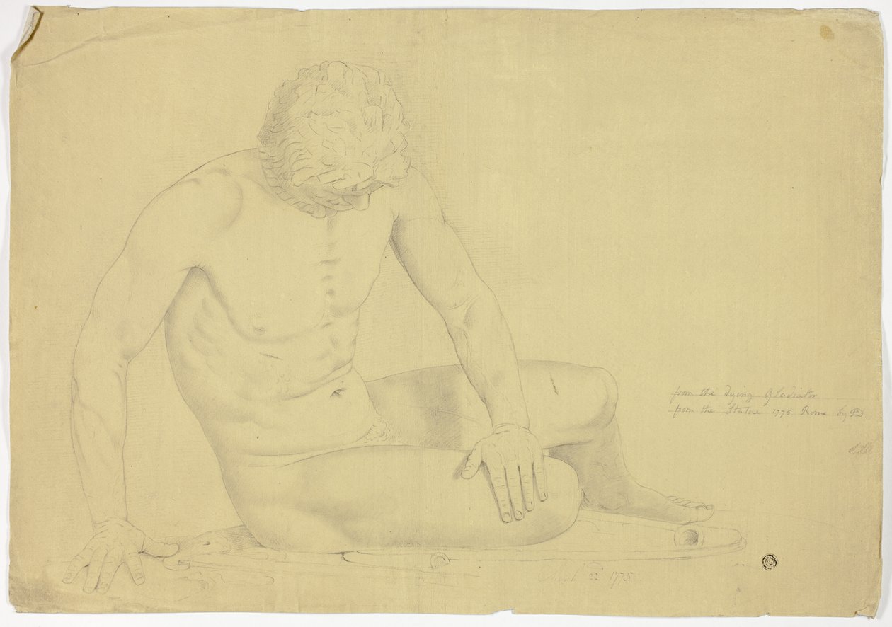 Standbeeld van de Stervende Galliër door John Downman