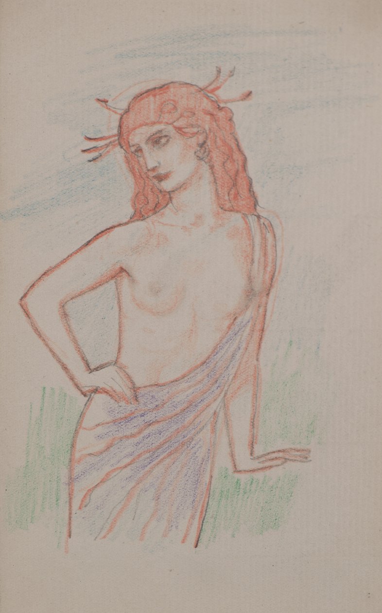 Zonder titel [Vrouwelijke figuur] door John Duncan