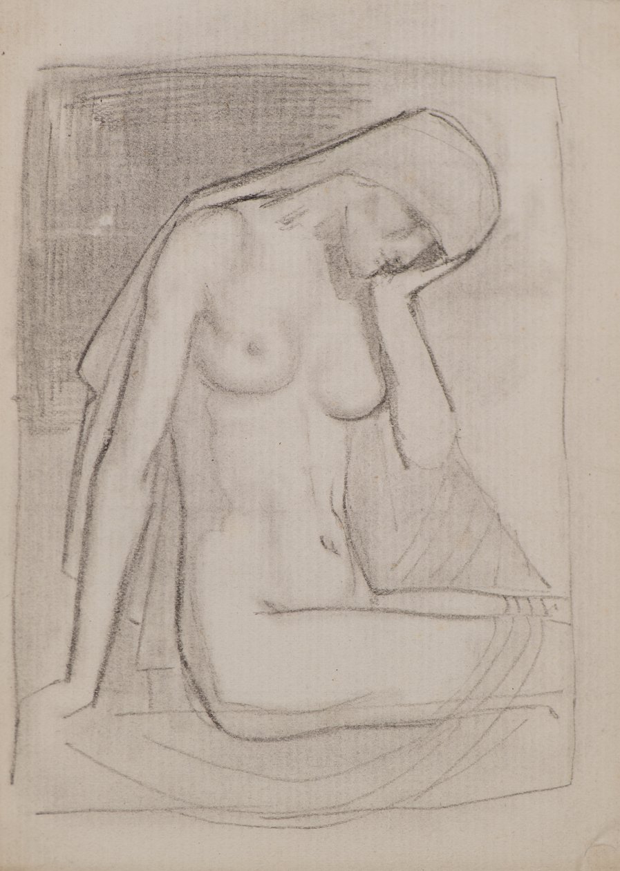 Zonder titel [Vrouwelijk naakt] door John Duncan