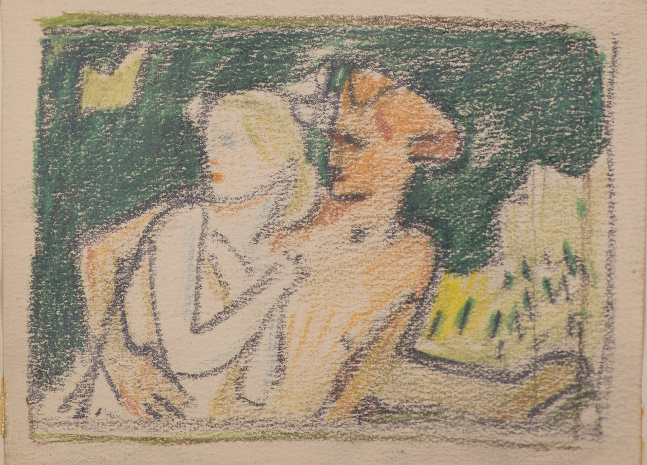 Zonder titel [Vluchttend paar] door John Duncan