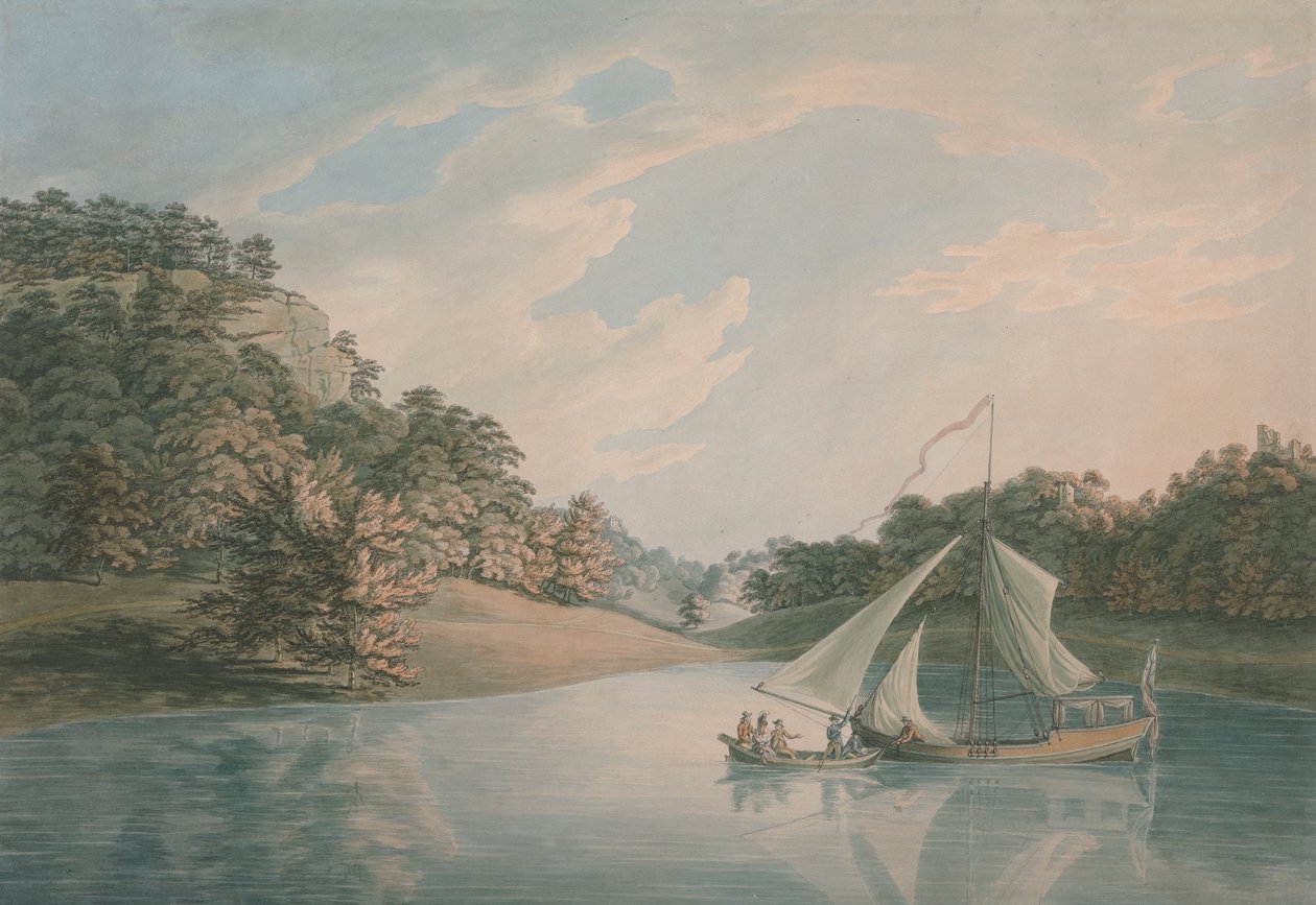 Het meer, Hawkstone Park, Shropshire door John Emes