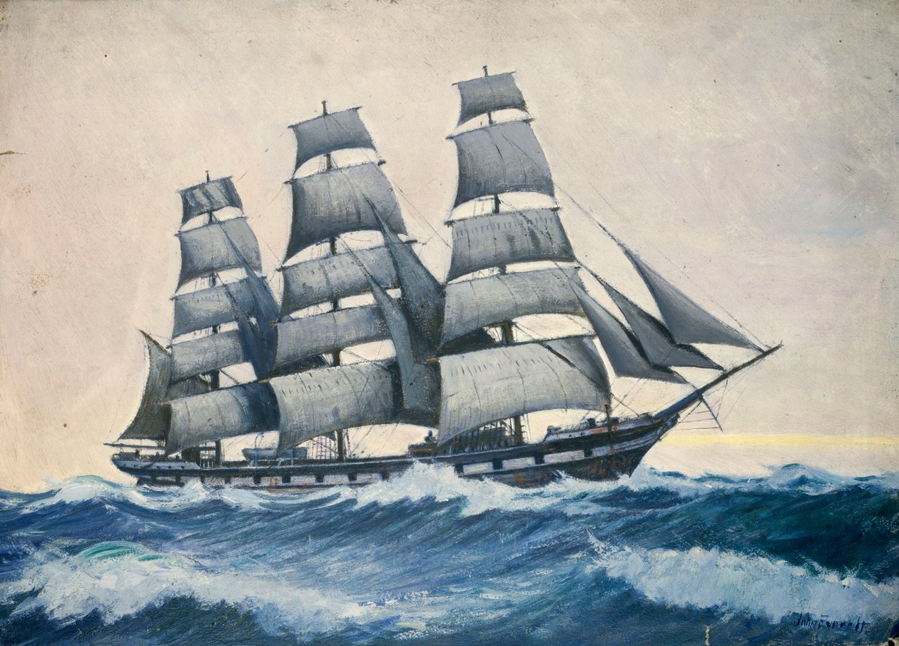 Zeegezicht, c.1876-1949 door John Everett