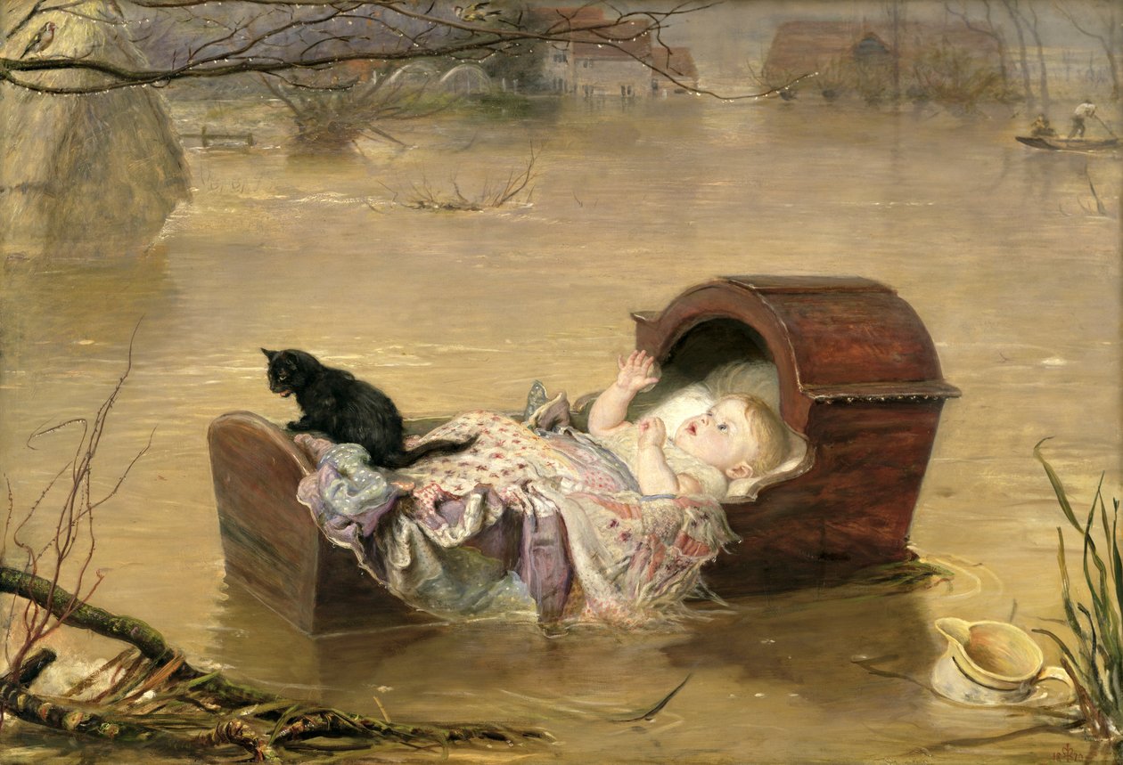 Een Overstroming door John Everett Millais