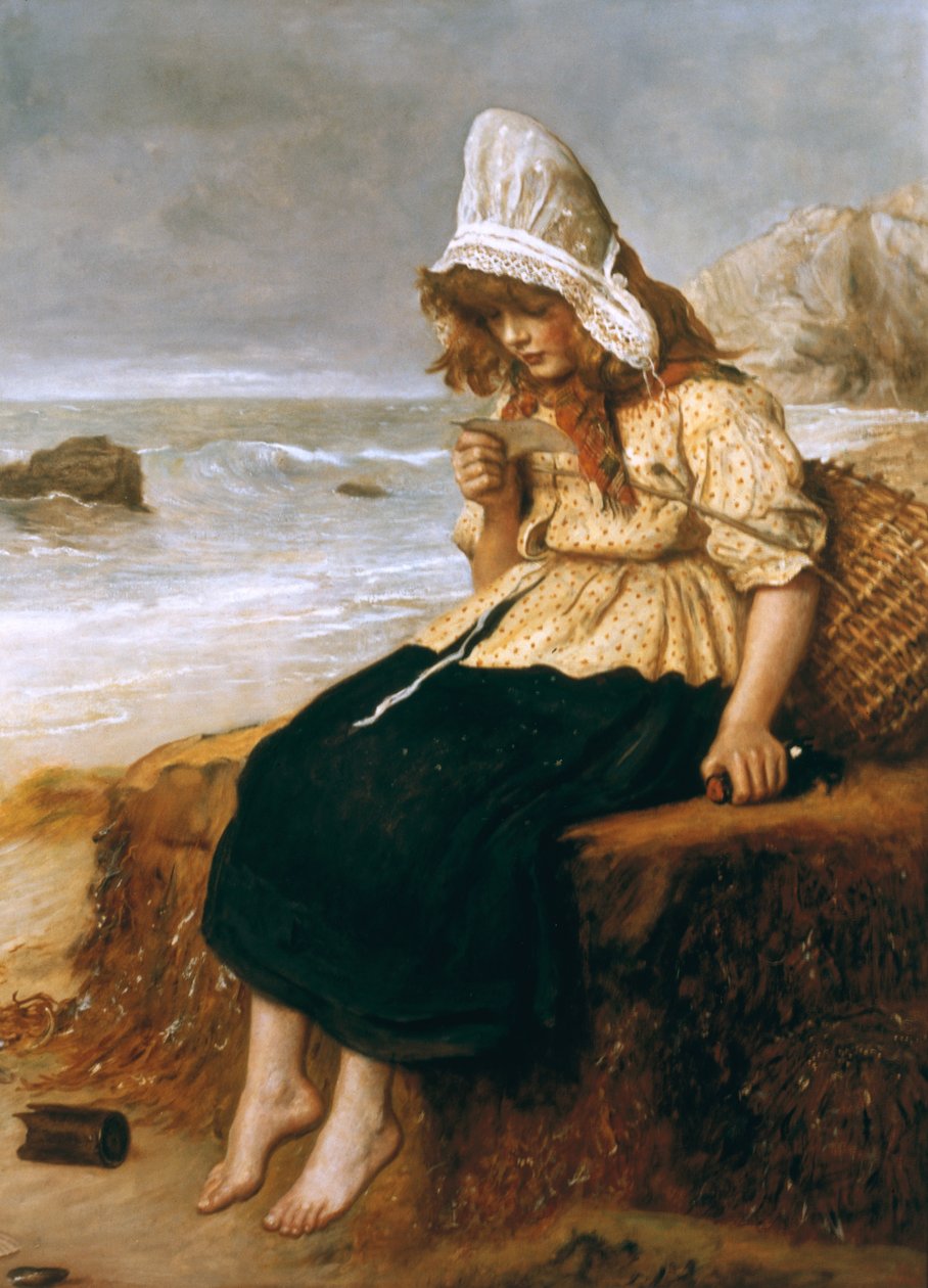 Een Boodschap van de Zee door John Everett Millais