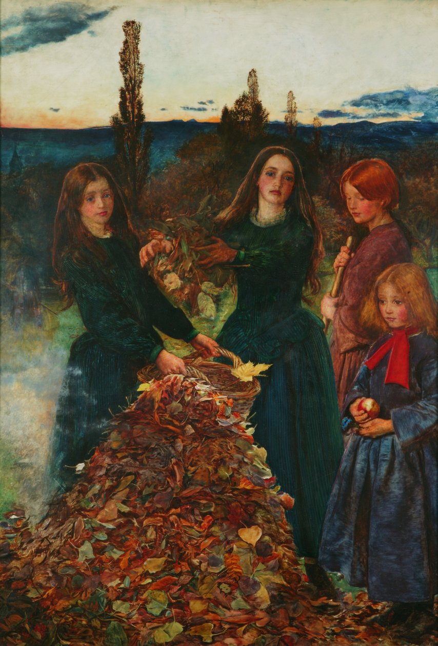 Herfstbladeren door John Everett Millais