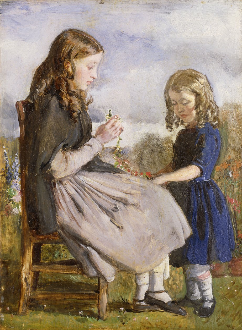 Kransenvlechters, ca. 1846 door John Everett Millais