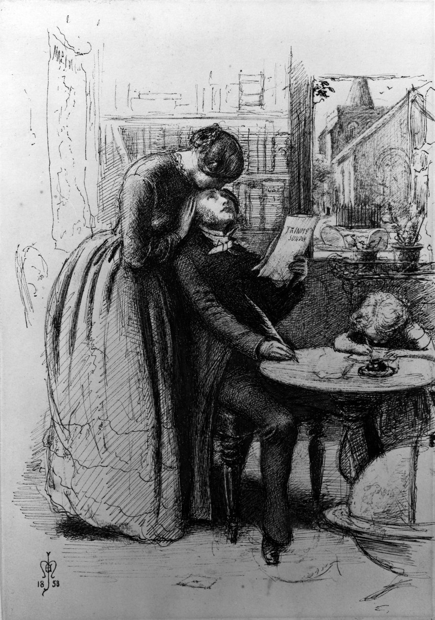 Getrouwd uit Liefde, 1853 door John Everett Millais