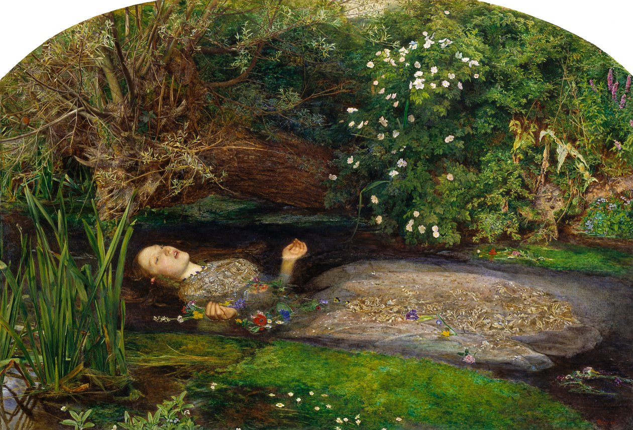 Ophelia door John Everett Millais