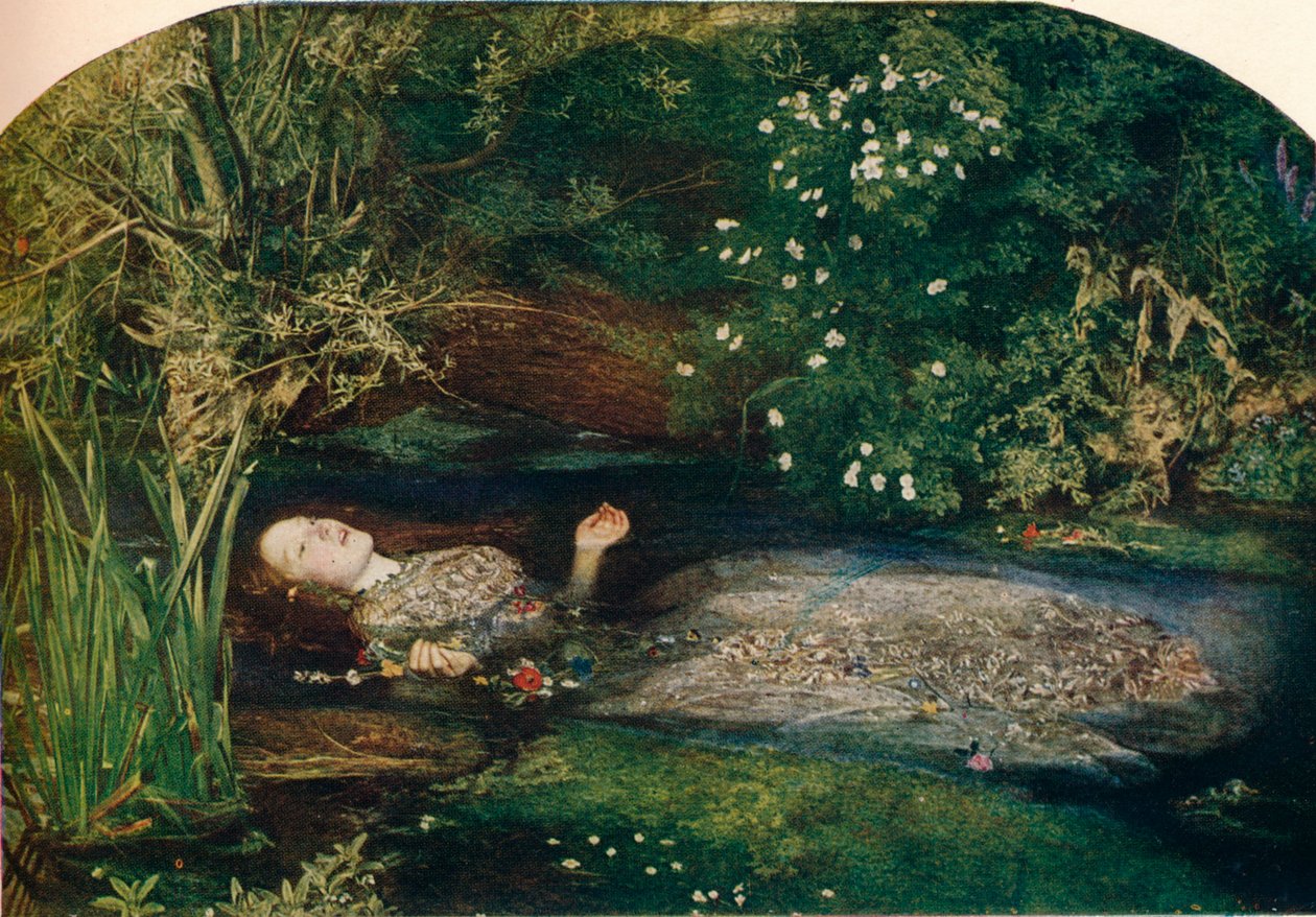 Ophelia, 1851-2, 1911 door John Everett Millais