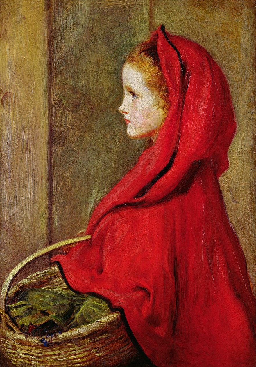 Roodkapje door John Everett Millais