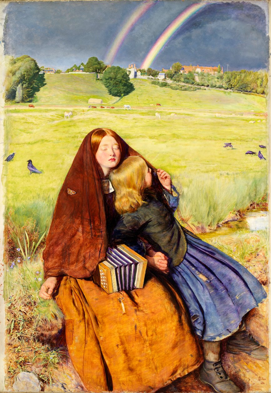 Het blinde meisje door John Everett Millais