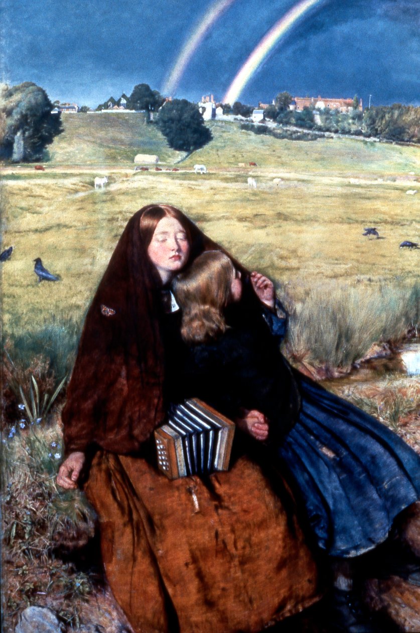 Het blinde meisje, 1856 door John Everett Millais