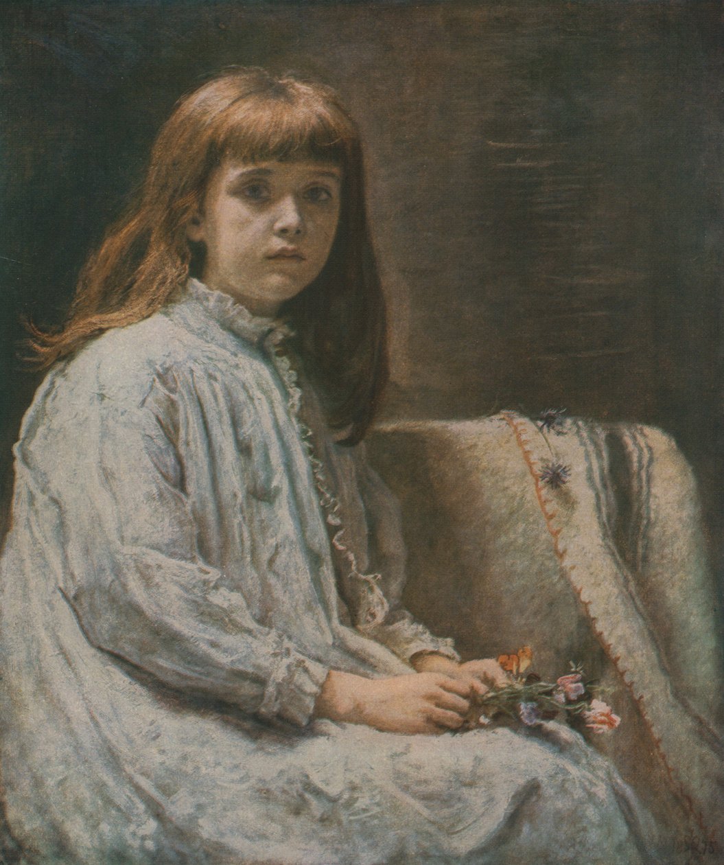 De herstellende, 1875, ca. 1930 door John Everett Millais