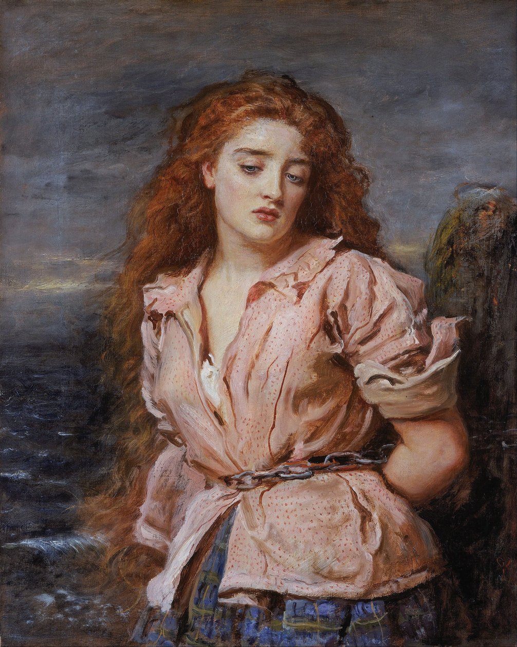 De martelaar van de Solway"
" door John Everett Millais