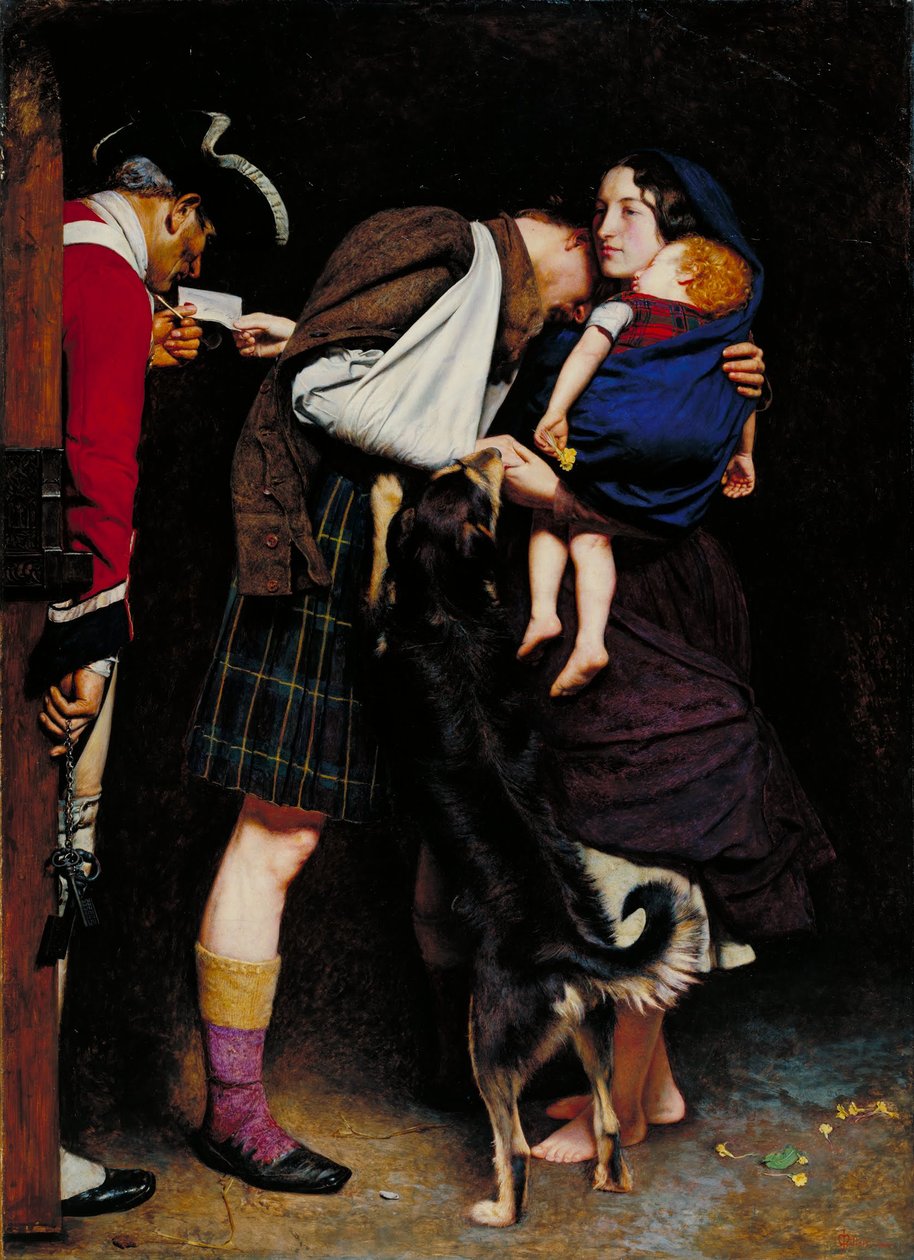 Het bevel tot vrijlating, 1746 door John Everett Millais
