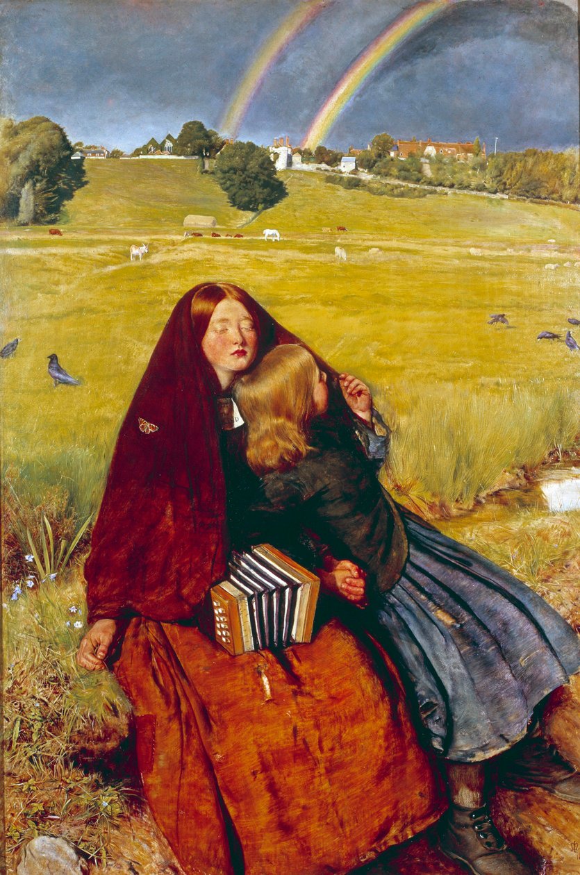 Het blinde meisje door John Everett Millais