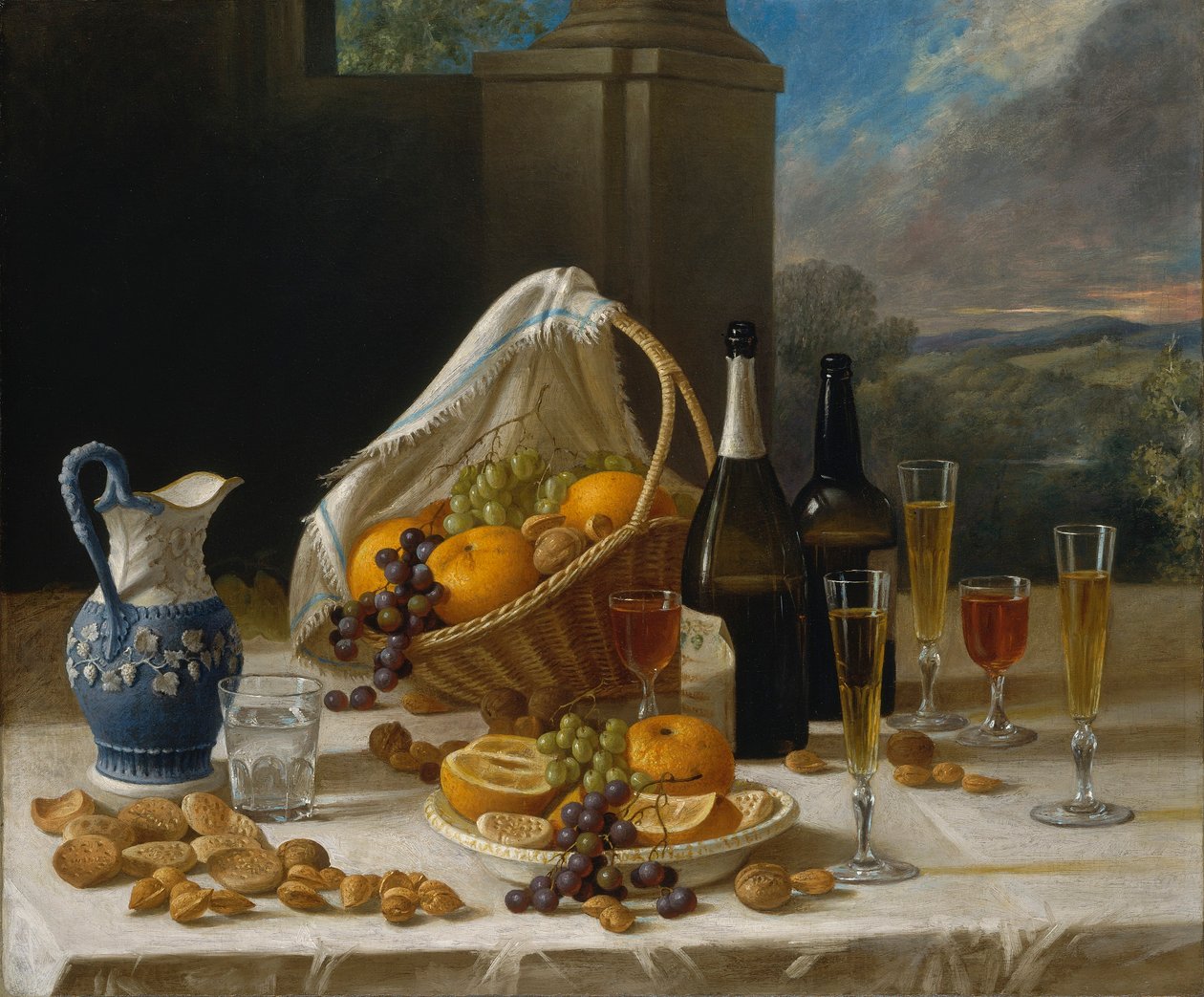 Stilleven van de lunch door John F. Francis