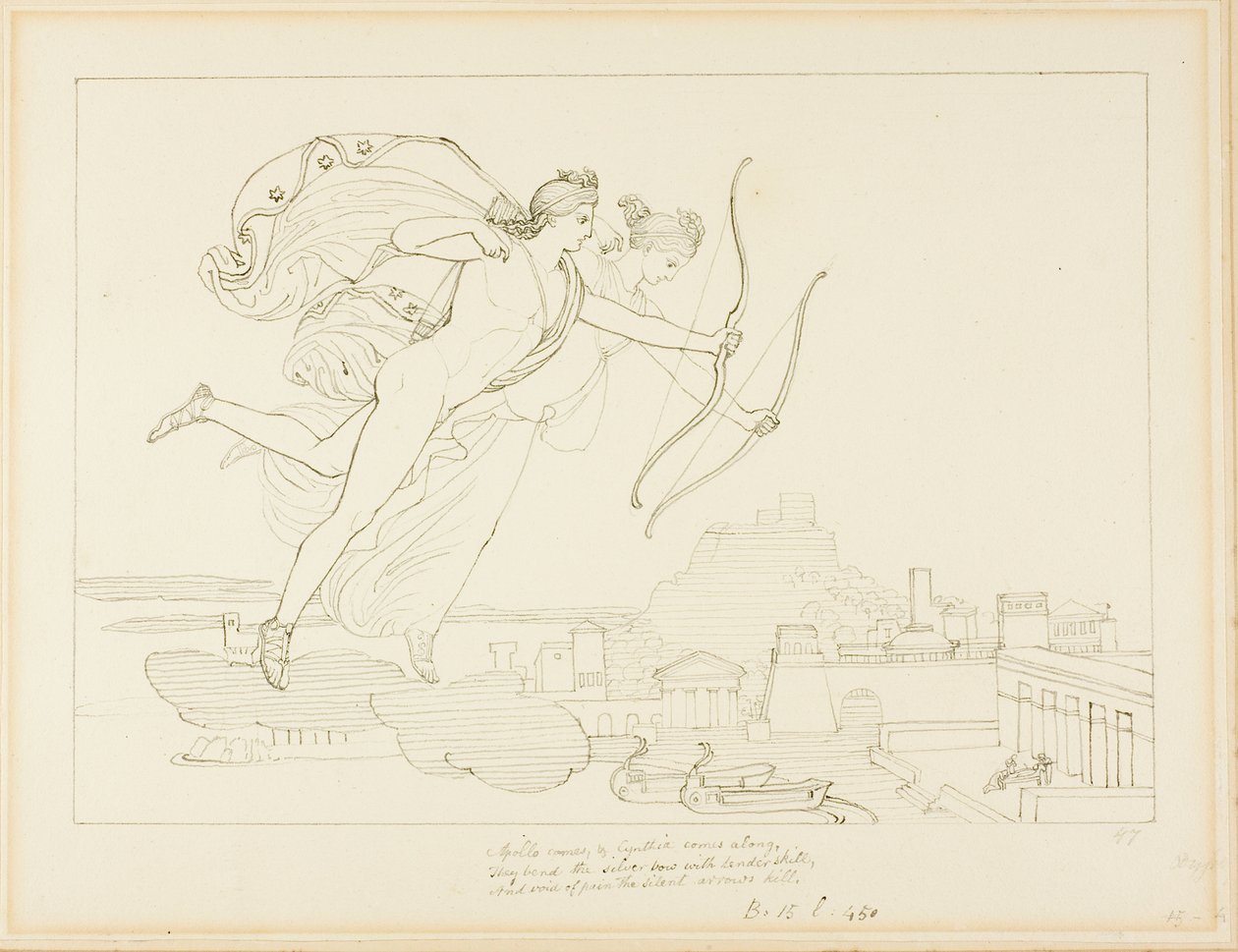 Apollo en Diana door John Flaxman