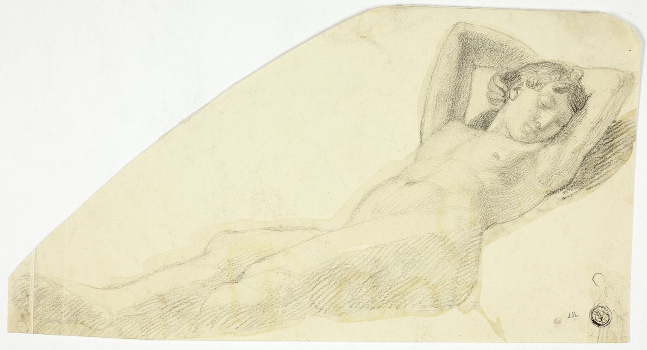 Naakt Meisje In Slaap door John Flaxman