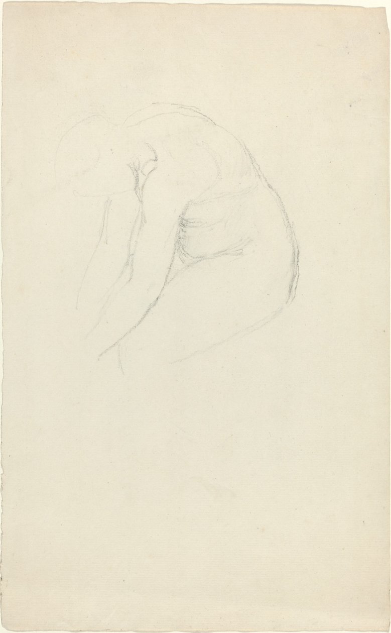 Zittende Figuur Voorovergebogen door John Flaxman