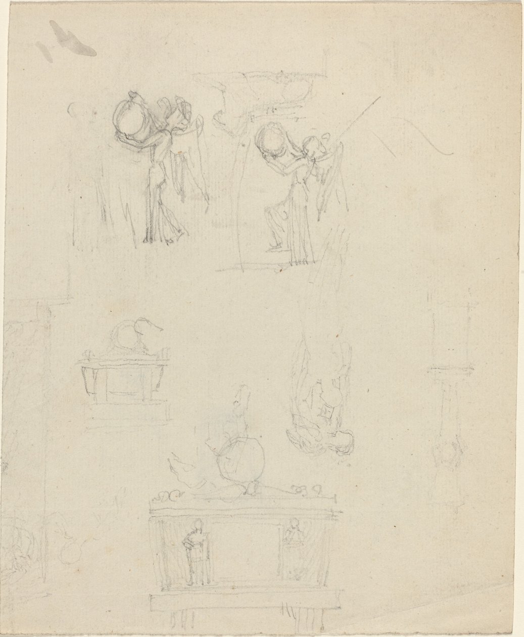 Blad met Studies [recto en verso] door John Flaxman