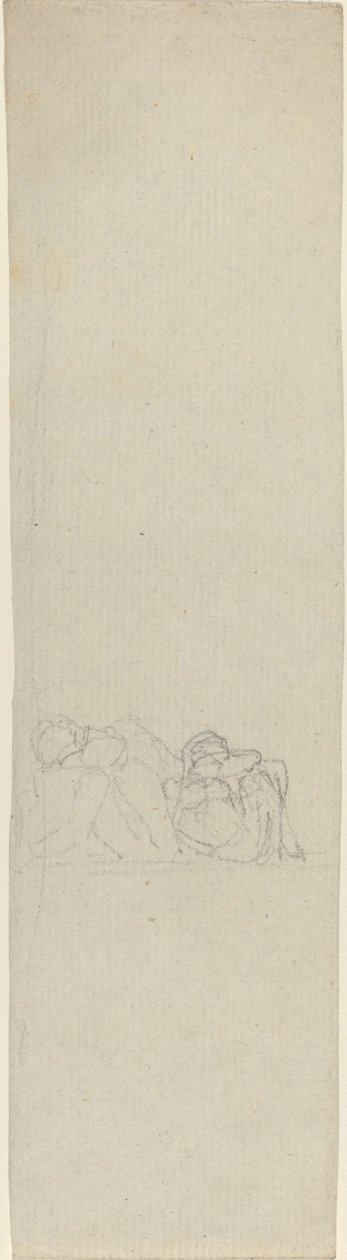 Twee ineengedoken figuren door John Flaxman