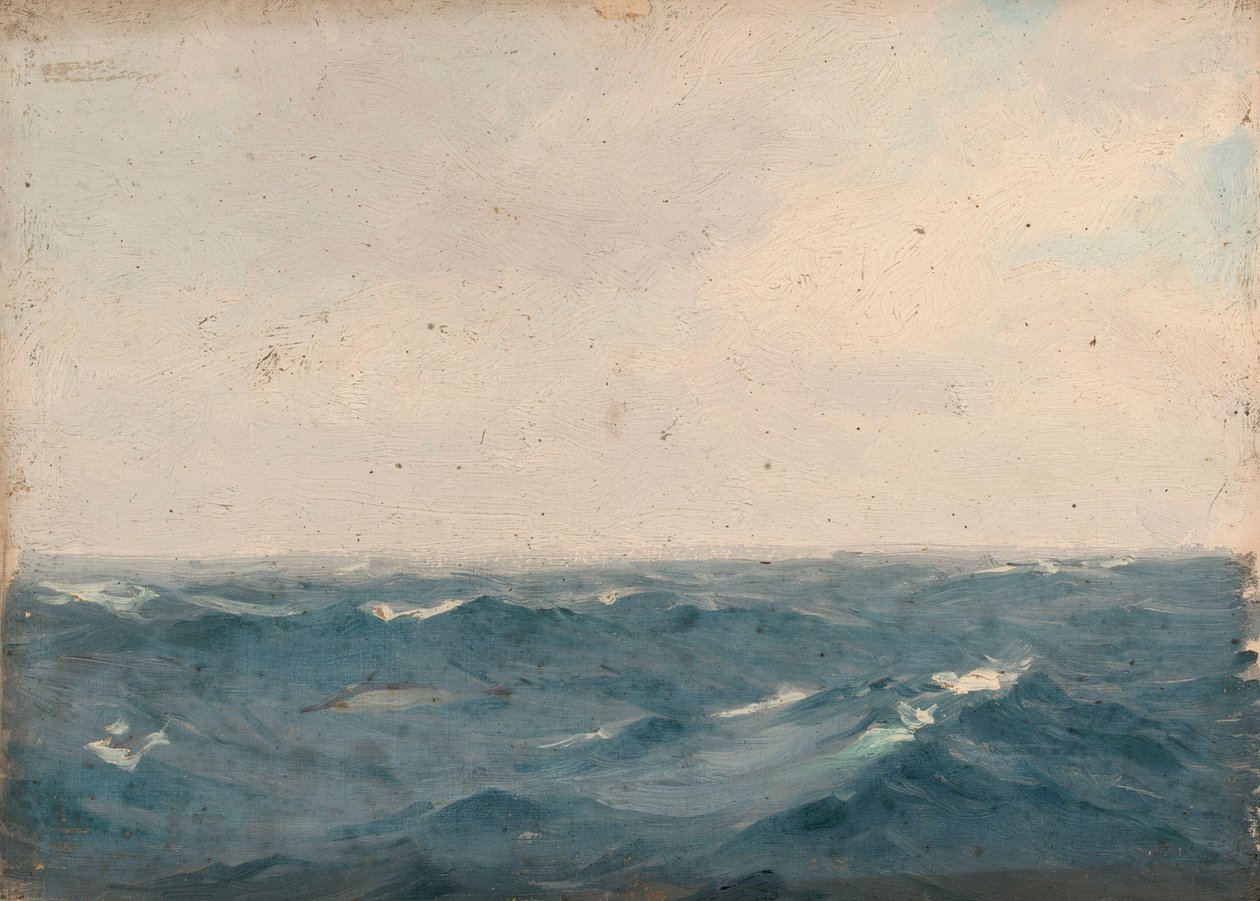 Zeegezicht, circa 1900 door John Fraser