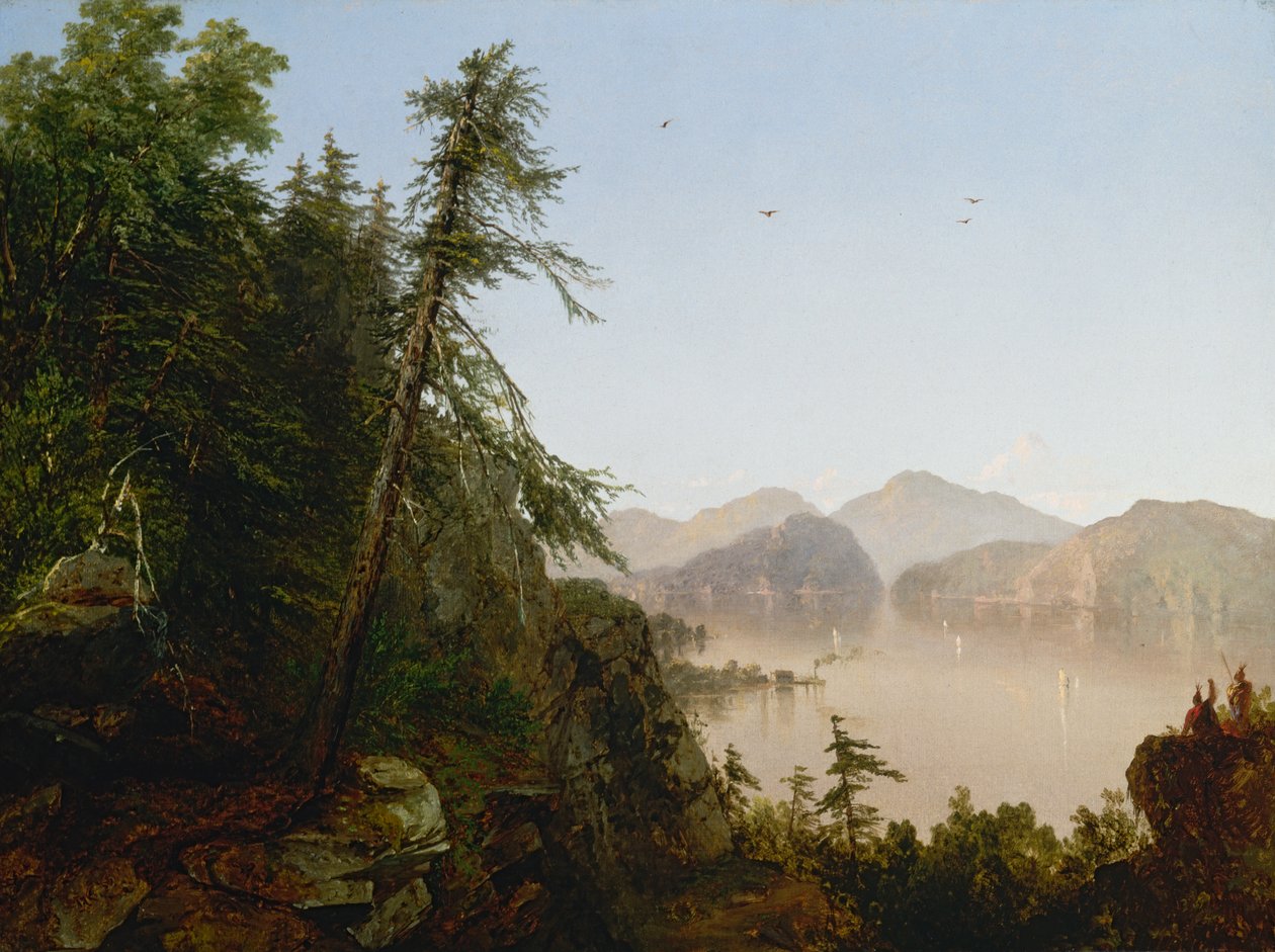 Langs de Hudson door John Frederick Kensett