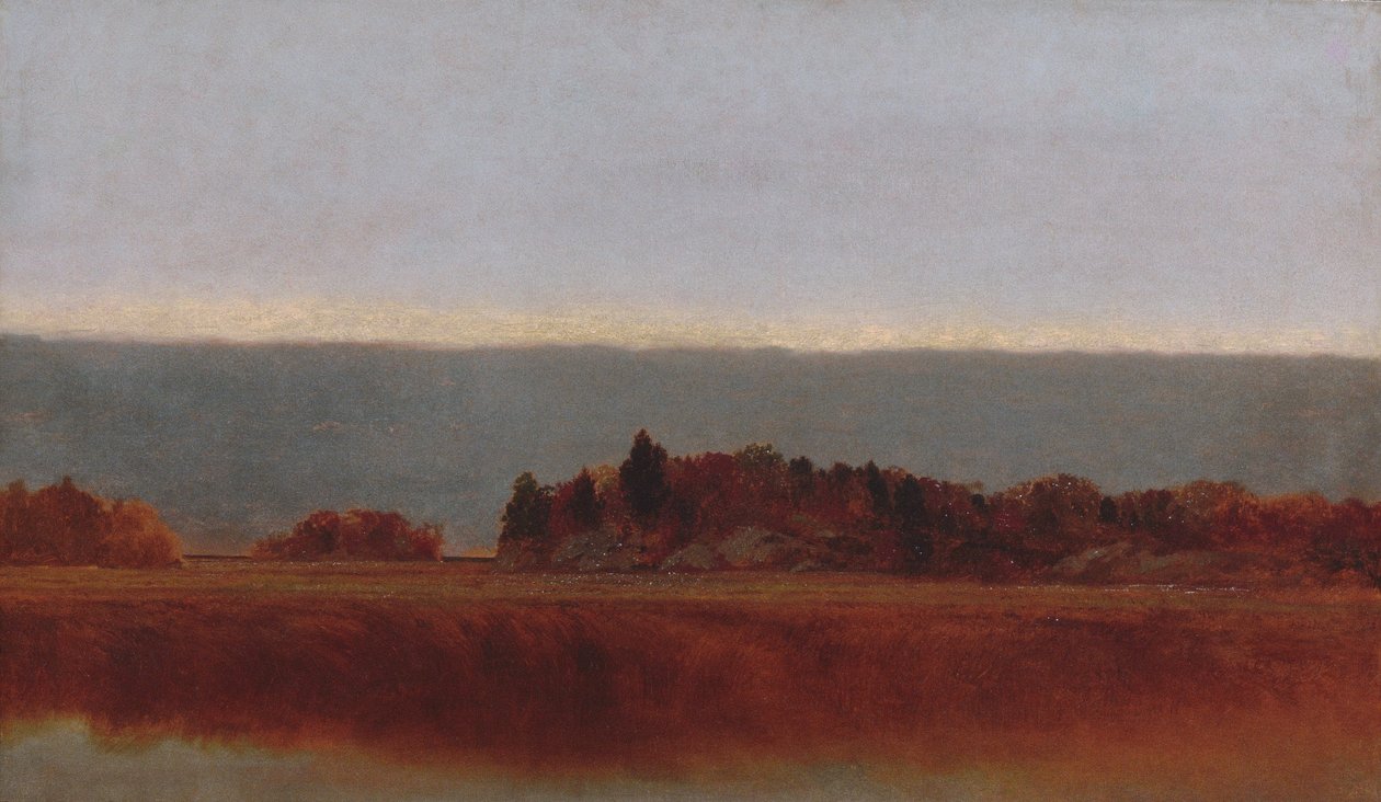 Zoutweide in Oktober door John Frederick Kensett