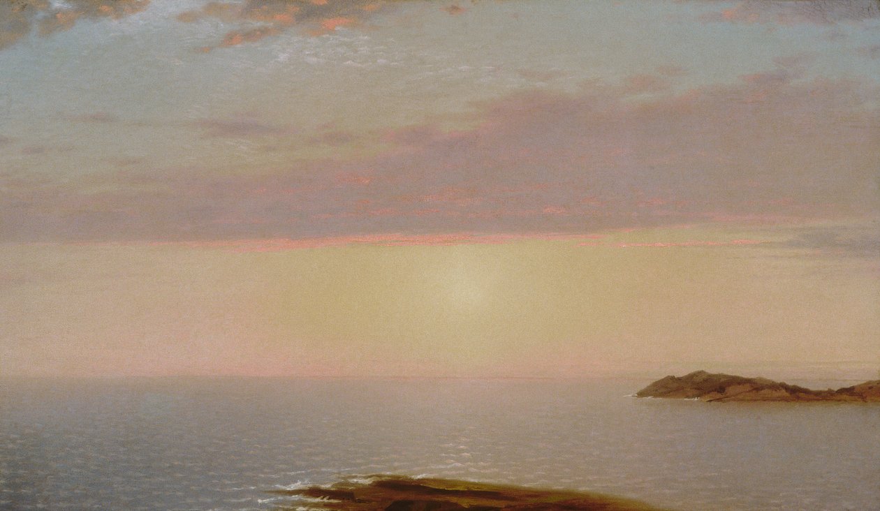 Zonsondergang, 1872 door John Frederick Kensett