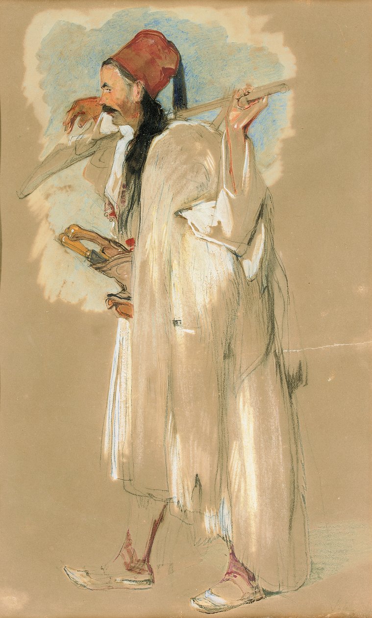 Een Suliote Krijger door John Frederick Lewis