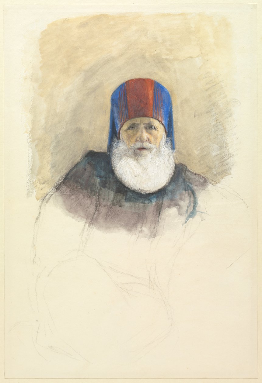 Studie voor Mehmet Ali Pasha door John Frederick Lewis