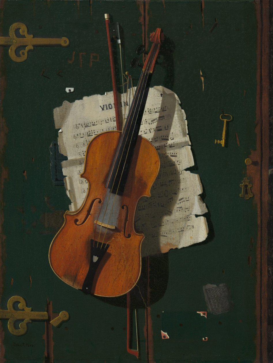 De oude viool door John Frederick Peto