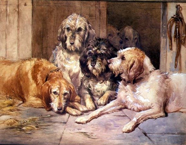 De Otter Honden door John Frederick Tayler