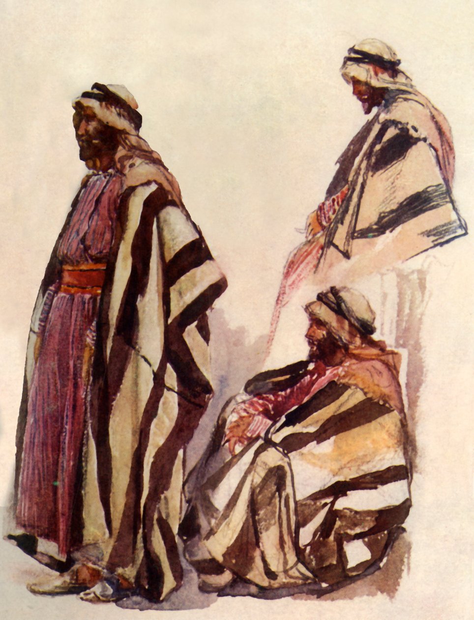 Fellah in historische kleding, 1902 door John Fulleylove