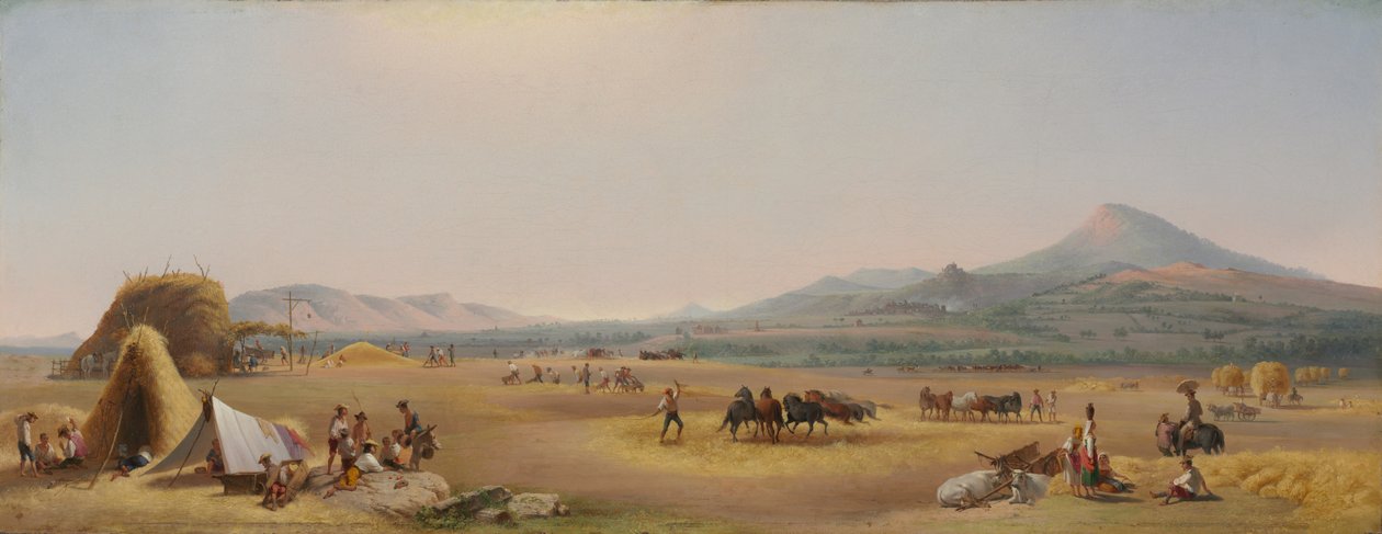 Oogst op de Romeinse Campagna door John Gadsby Chapman