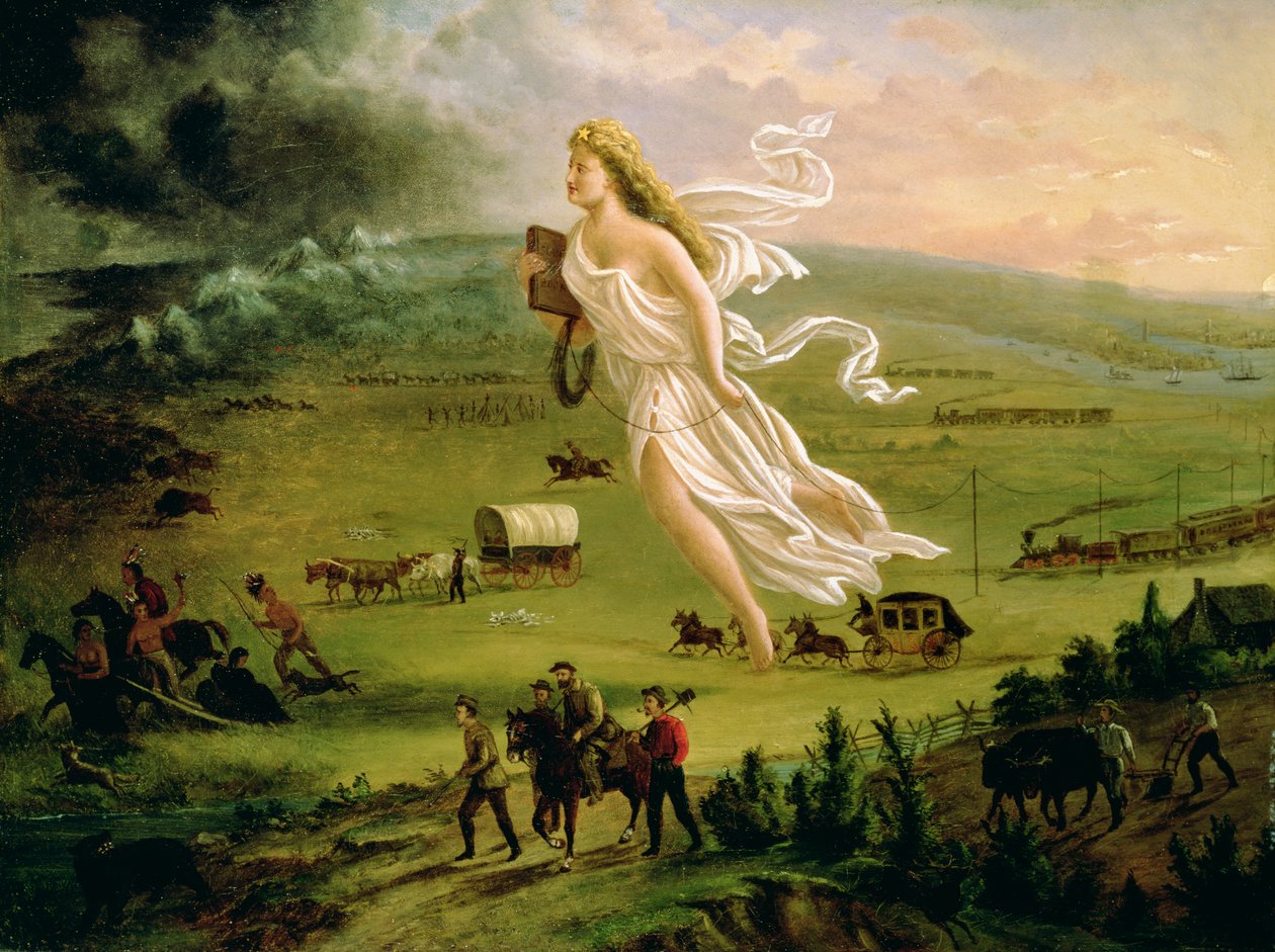 Amerikaanse Vooruitgang, 1872 door John Gast