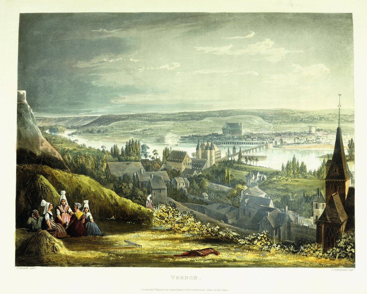 Een uitzicht op Vernon, 1821 door John Gendall
