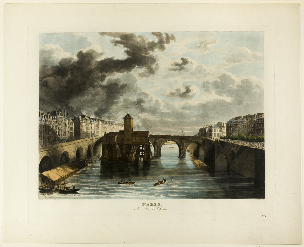 Parijs, Le Pont-au-Change door John Gendall