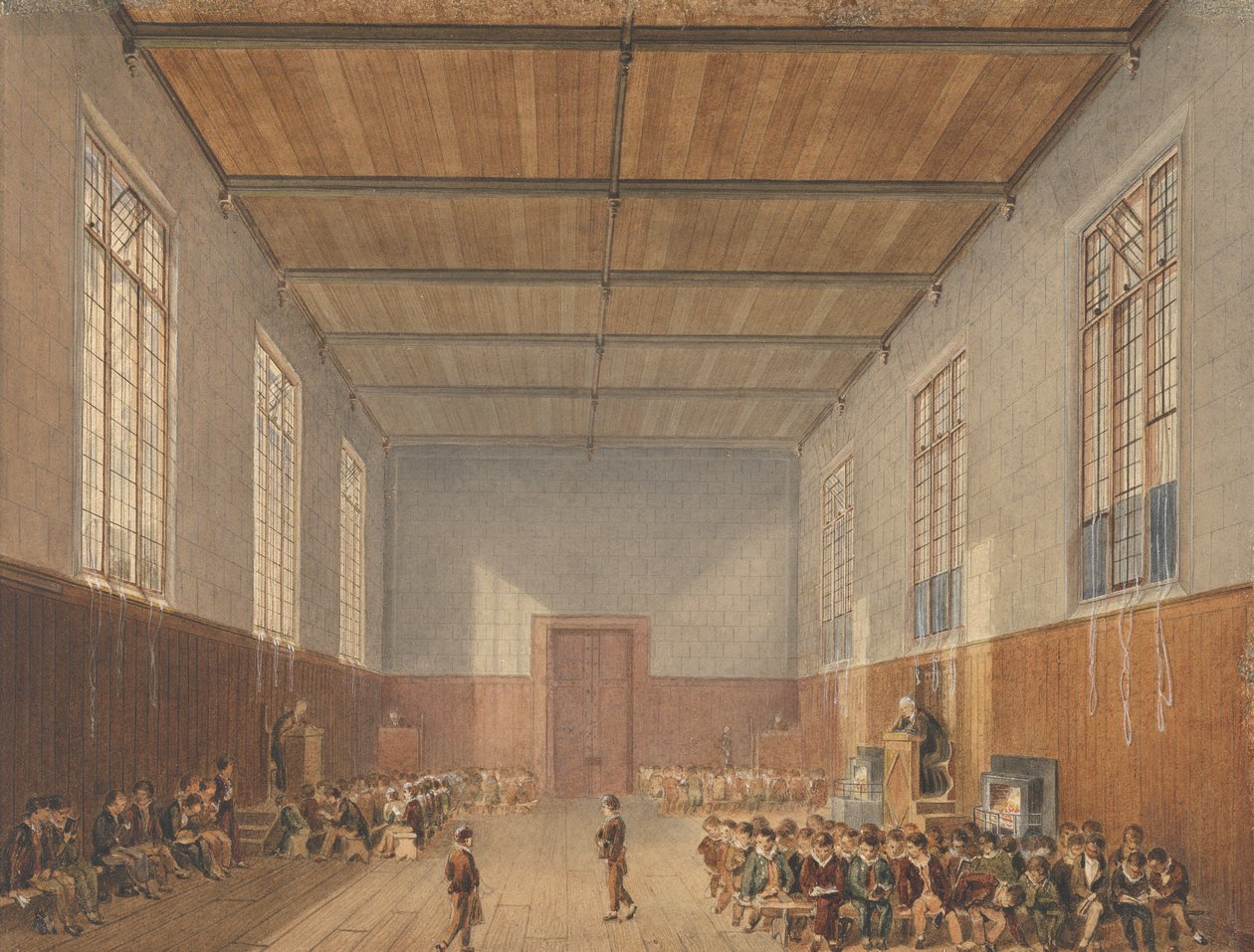 De Hal, Rugby School door John Gendall