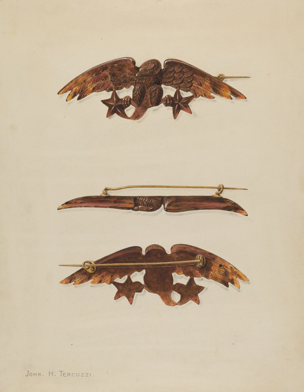 Broche door John H. Tercuzzi