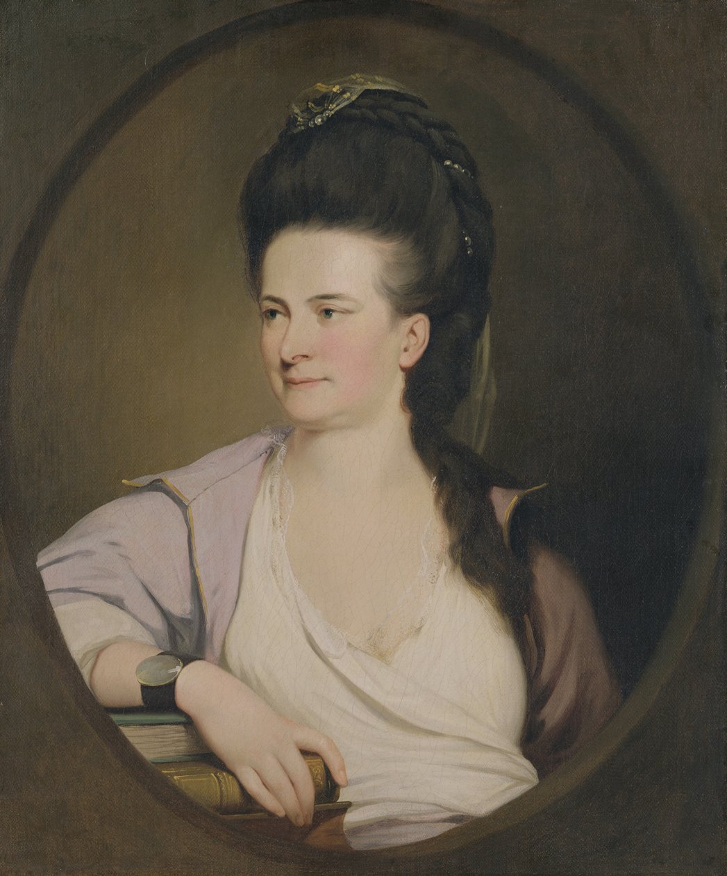 Een onbekende vrouw, ca. 1770 door John Hamilton Mortimer
