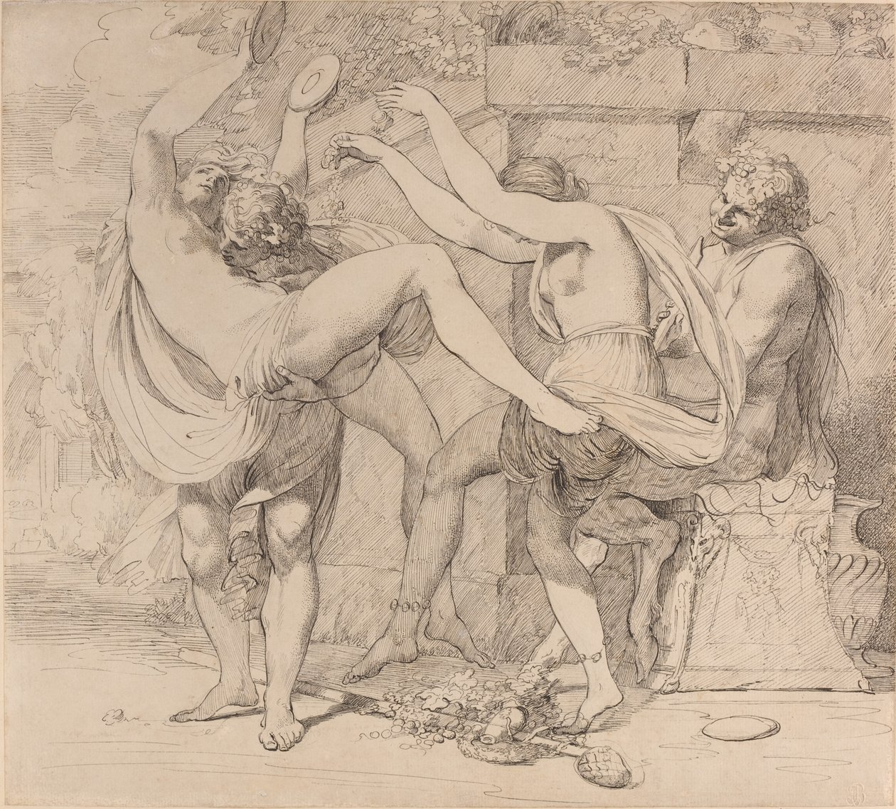 Bacchanaal door John Hamilton Mortimer