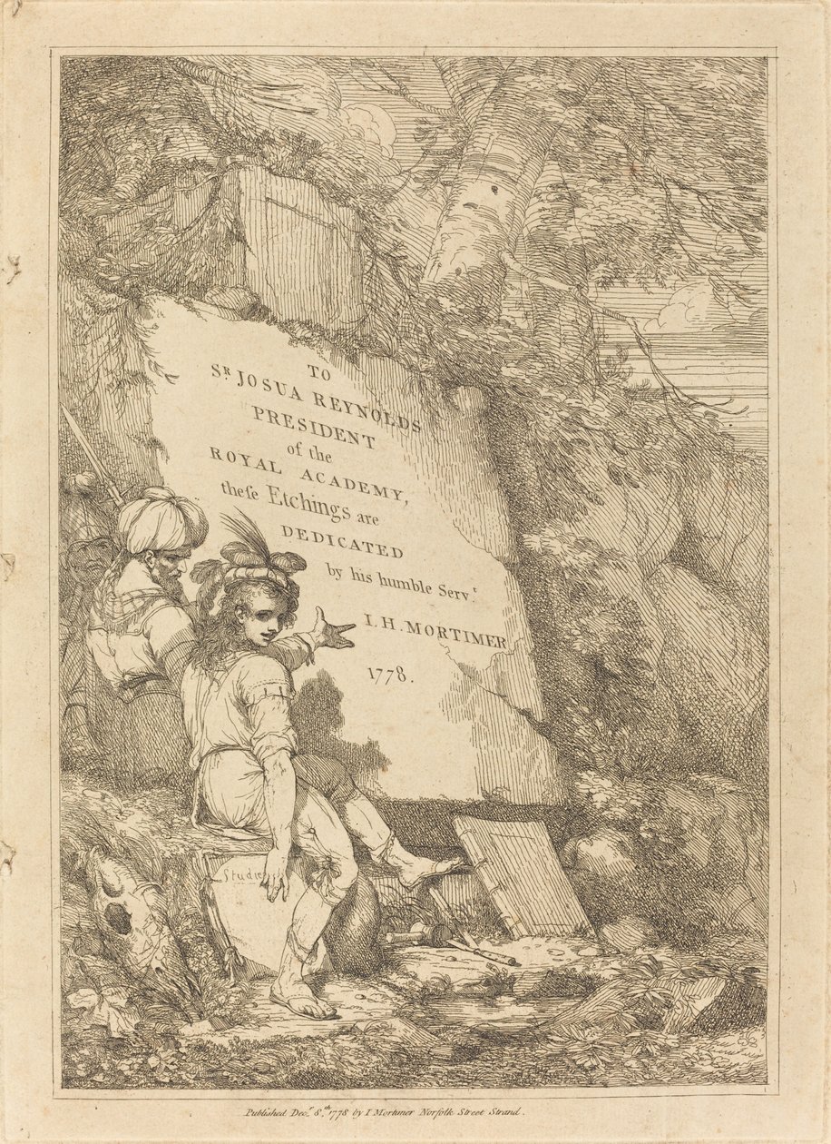 Titelpagina door John Hamilton Mortimer