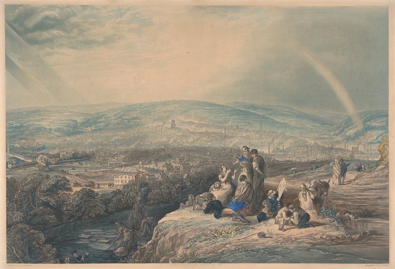 Panoramisch Uitzicht op Sheffield door John Harris