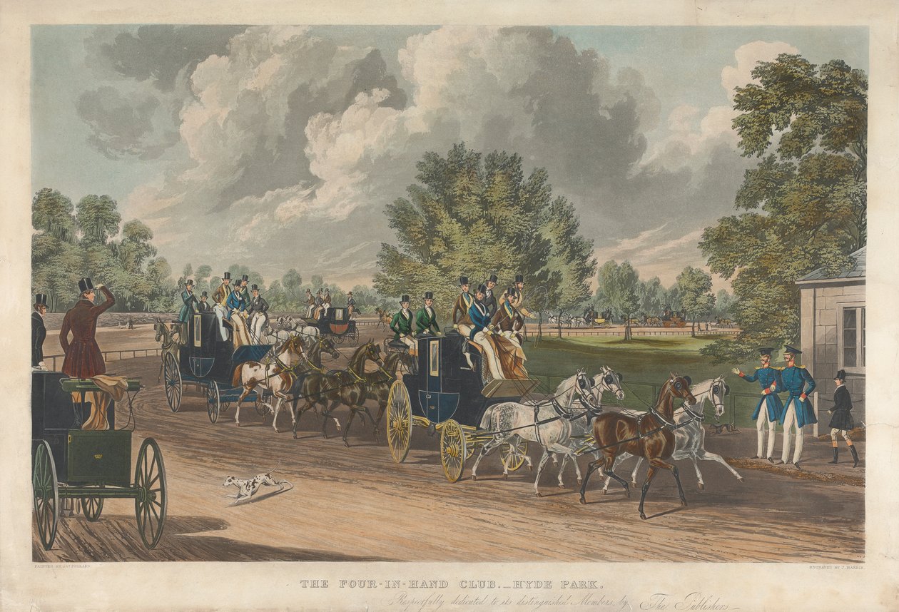 De Four-in-Hand Club, Hyde Park door John Harris
