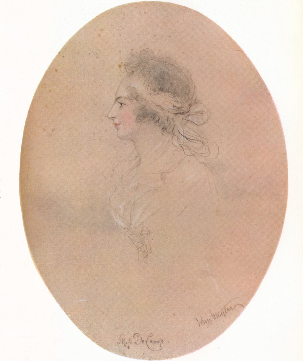 Miss De Camp, 19e eeuw, 1923 door John Hayter